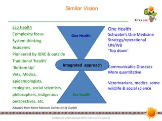 EcoHealth in action in Southeast Asia: Results and experiences from six transdisciplinary research teams and two EcoHealth Resource Centres
