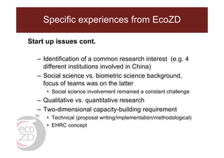 EcoZD and other EcoHealth/One Health initiatives in Southeast Asia: Lessons and perspectives