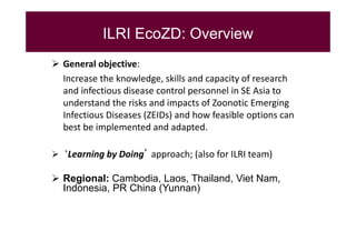EcoHealth–One Health capacity building at Chiang Mai University and in the region: Experiences and challenges
