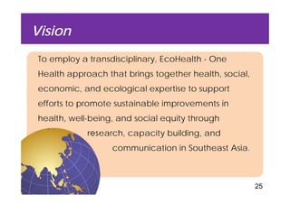 EcoHealth–One Health capacity building at Chiang Mai University and in the region: Experiences and challenges