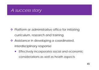 EcoHealth–One Health capacity building at Chiang Mai University and in the region: Experiences and challenges