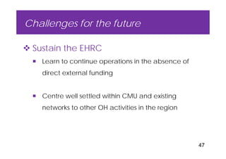 EcoHealth–One Health capacity building at Chiang Mai University and in the region: Experiences and challenges