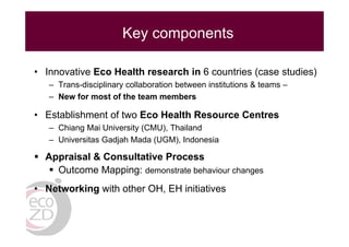 EcoHealth and One Health capacity building in Southeast Asia: An overview with focus on ILRI’s work