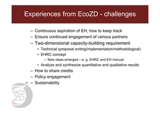 EcoHealth and One Health capacity building in Southeast Asia: An overview with focus on ILRI’s work