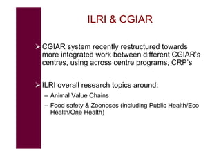 EcoHealth and One Health