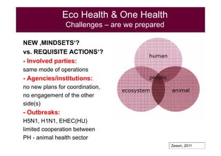 EcoHealth and One Health