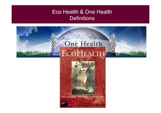 EcoHealth and One Health