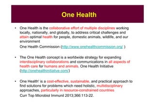 EcoHealth and One Health