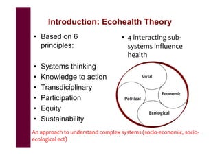 EcoHealth and One Health