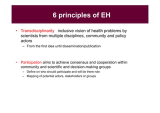 EcoHealth and One Health