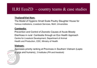 EcoHealth and One Health