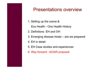 EcoHealth and One Health