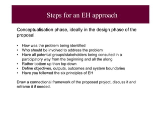 EcoHealth and One Health