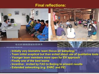 Ecohealth perspectives: From Ecohealth theory to practice (case studies)