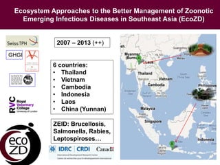 Ecohealth and One Health research in Southeast Asia: Examples, challenges, successes and outlook