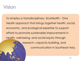 Interdisciplinary capacity building through Ecohealth-One Health Resource Centre at universities in Indonesia and Thailand: Experiences and challenges
