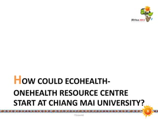 Interdisciplinary capacity building through Ecohealth-One Health Resource Centre at universities in Indonesia and Thailand: Experiences and challenges