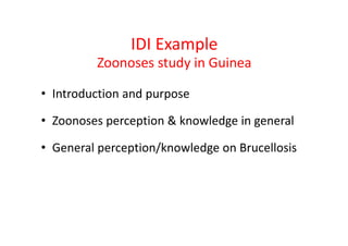 EcoHealth survey tools development and practical application