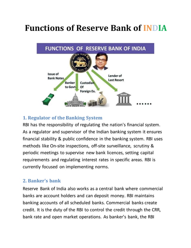 Role of RBI in Control of Credit- Class 12 Economics