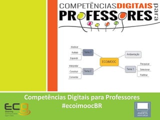 Competências Digitais para Professores
#ecoimoocBR
 