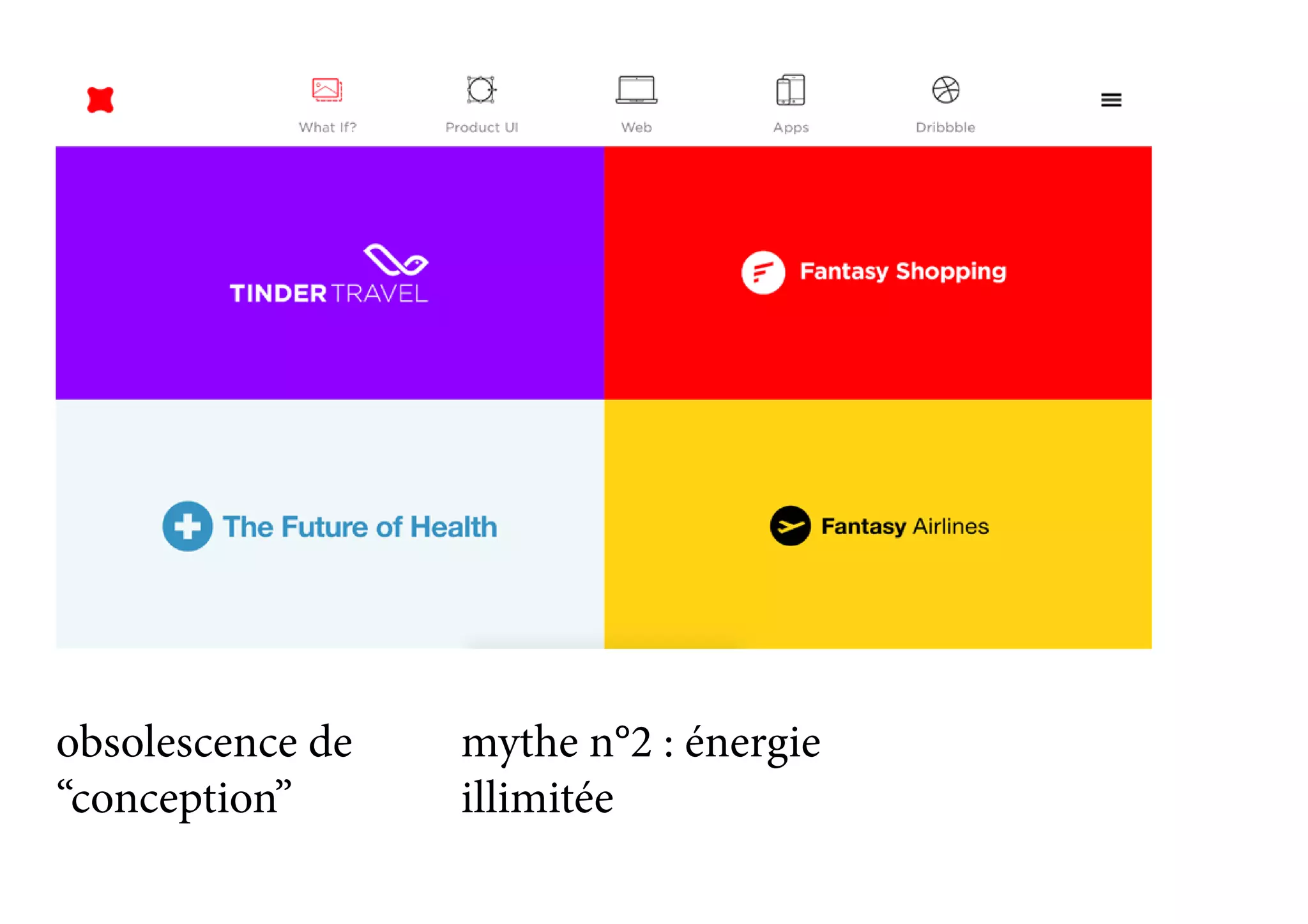 obsolescence de
“conception”
mythe n°2 : énergie
illimitée
 