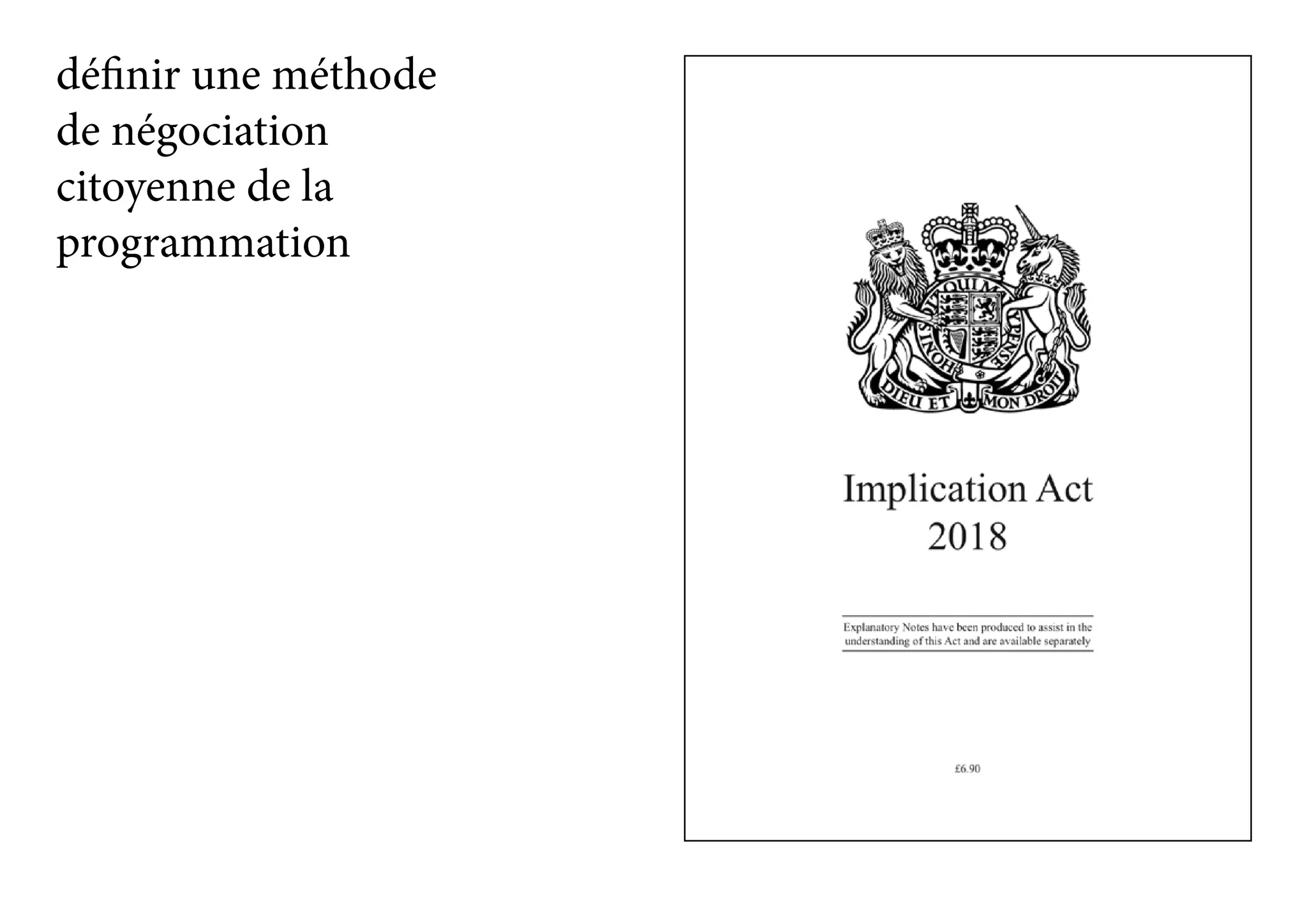 définir une méthode
de négociation
citoyenne de la
programmation
 