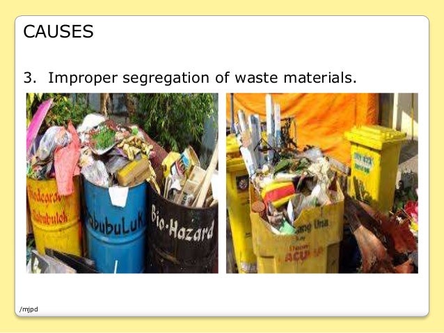 Improper waste segregation research paper picture
