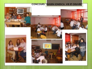 CONCOURS “EUGEN IONESCU. VIE ET OEUVRE”

 