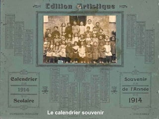 Le calendrier souvenir 