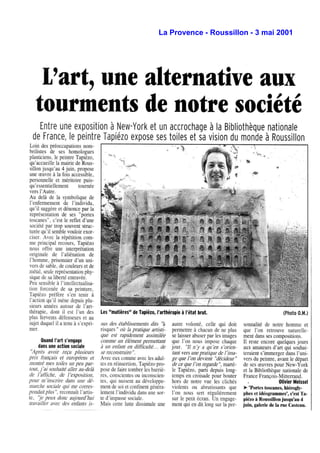 La Provence - Roussillon - 3 mai 2001
 