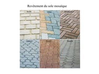 Revêtement du sole mosaïque
 