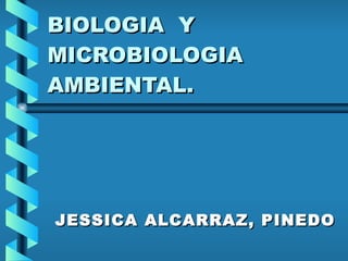 BIOLOGIA  Y MICROBIOLOGIA AMBIENTAL. JESSICA ALCARRAZ, PINEDO 