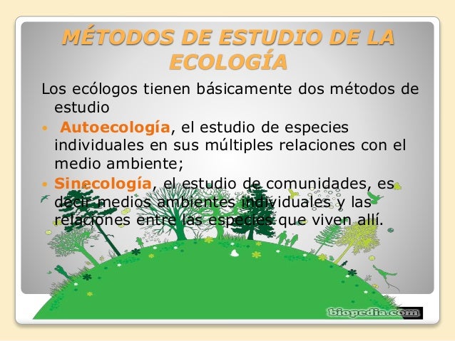 Metodos De Estudio De La Ecologia