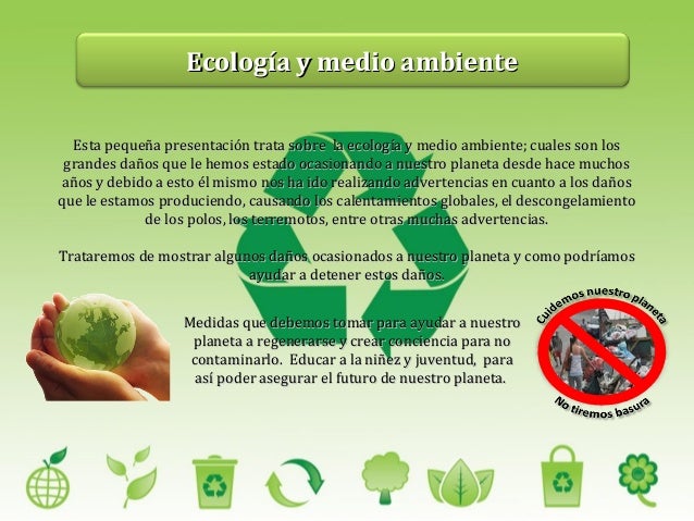 La Ecologia Y El Ambiente Clasificacion Del Medio Amb - vrogue.co