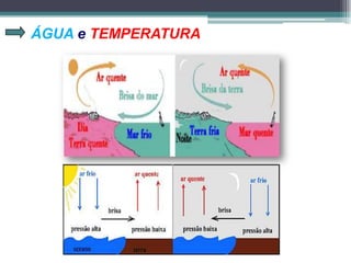 ÁGUA e TEMPERATURA
 