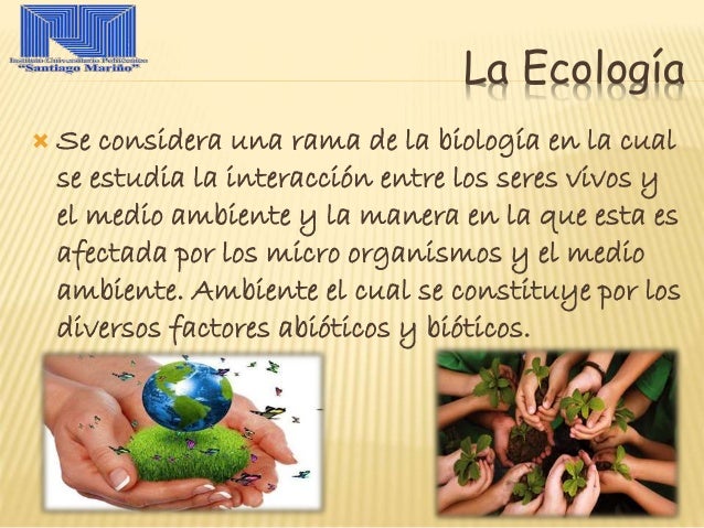 Relacion de la Ecología con Otras Ciencias.
