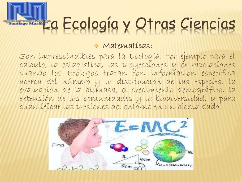 Relacion de la Ecología con Otras Ciencias.
