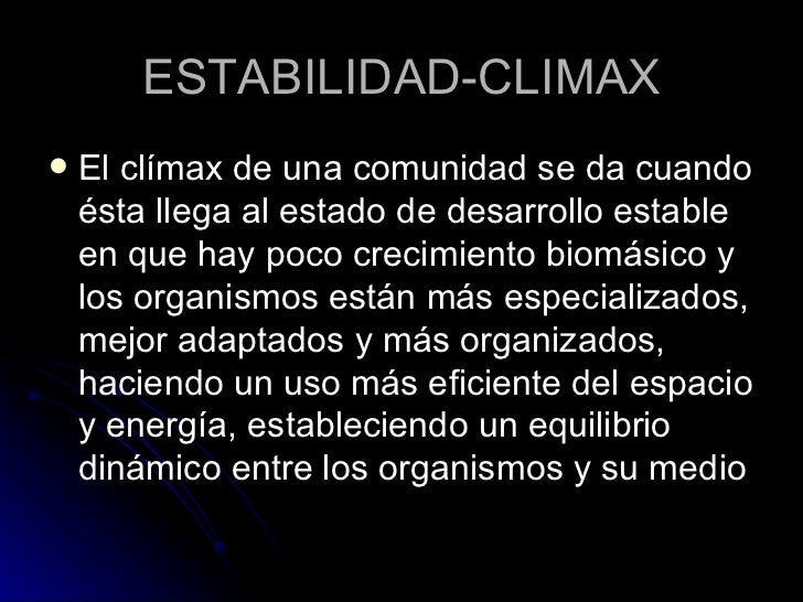 O Que Significa A Expressao Comunidade Climax