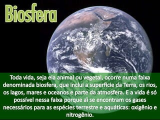 ECOLOGIA - CONCEITOS