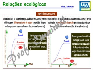 Relações ecológicas

Prof. Emanuel

 