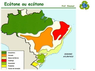 Ecótone ou ecótono Prof. Emanuel
 