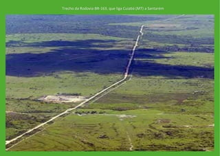 Trecho da Rodovia BR-163, que liga Cuiabá (MT) a Santarém
 