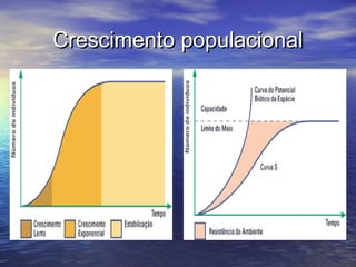 Crescimento populacionalCrescimento populacional
 