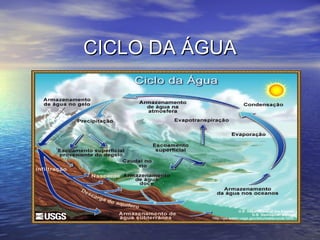 CICLO DA ÁGUACICLO DA ÁGUA
 