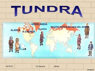 GROELANDIA
                                      REGIÓN ARTICA DE ASIA DEL NORTE
                           ISLANDIA
     ALASKA
              N.CADADÁ




24/10/12                 I E Zamora     j.flórez
 