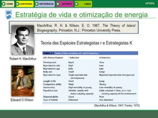 HOME    CONTEÚDO   REFERÊNCIA   ACTIVITY   LINKS   UFOPA



       Estratégia de vida e otimização de energia
 