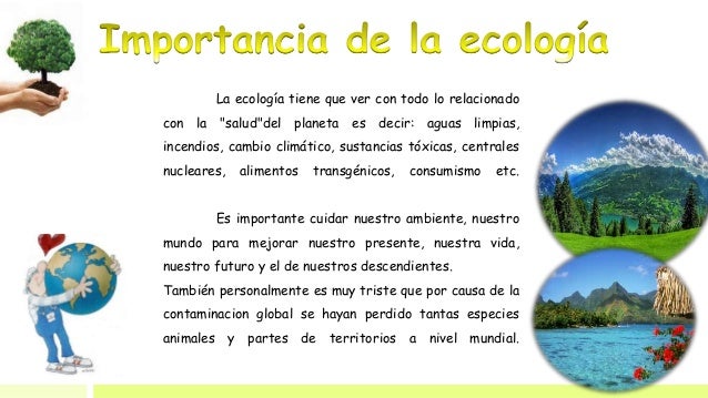 La ecologia. Por Gabriel J.G.J