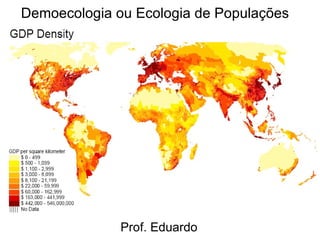 Demoecologia ou Ecologia de Populações  Prof. Eduardo 