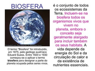 Ecologia: alguns conceitos básicos