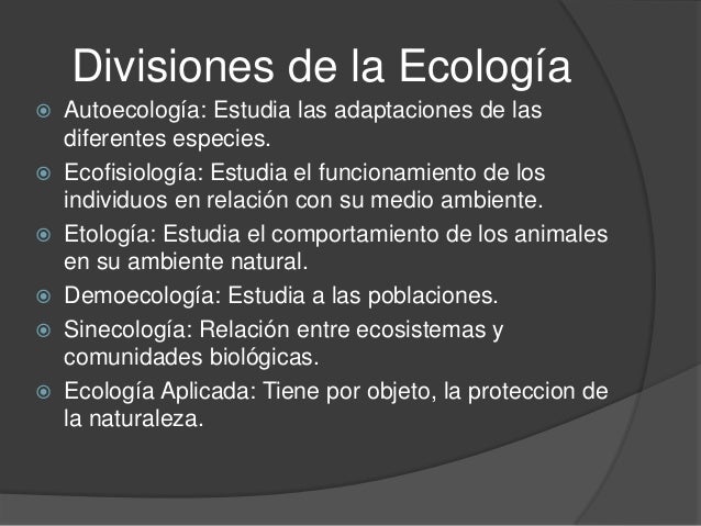 Ecologia y Medio Ambiente